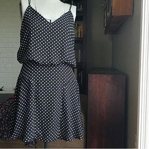 Ark and Co Polka dot dress navy